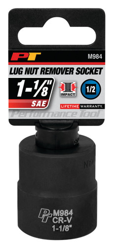 Performance Tool 1-1/8 in. Lug Nut Remover Socket M984 - packaging