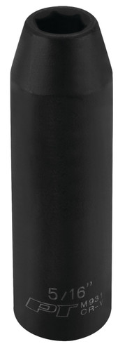 Performance Tool 3/8 in. Drive Deep Impact Socket 5/16 in. M931 - front view