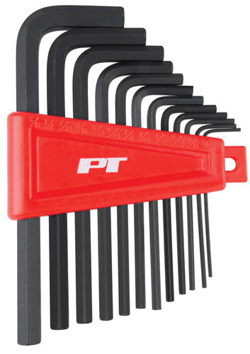 Performance Tool 12-Piece SAE Hex Key Set with Holder W1391 - front view
