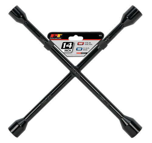 Performance Tool 14 in. Metric 4 Way Lug Wrench W2 - packaging