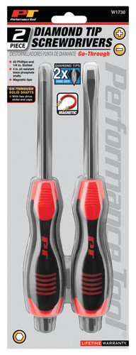 Performance Tool 2-Piece Diamond Tip Screwdrivers W1730 - packaging