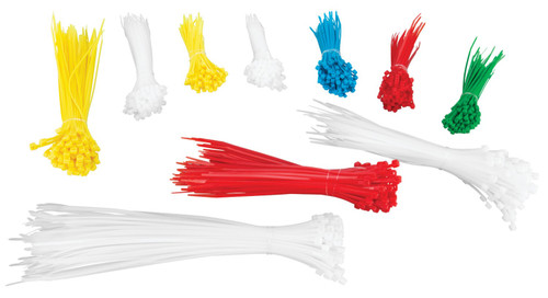 Performance Tool 1,000-Piece Cable Tie Assortment W2925 - front view