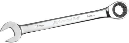 Performance Tool 14mm Ratcheting Wrench W30354 - front view