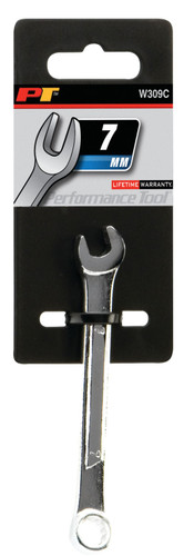 Performance Tool 7mm Metric Combination Wrench W309C - packaging