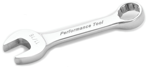 Performance Tool 11/16 in. Stubby Combination Wrench W30522 - front view
