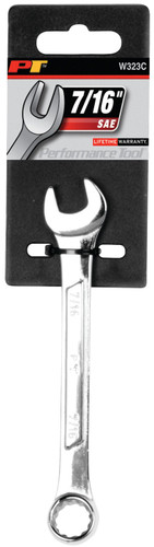 Performance Tool 7/16 in. SAE Combination Wrench W323C - packaging