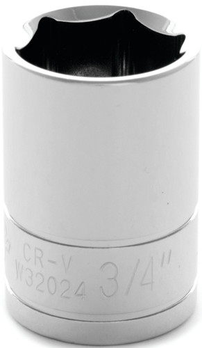 Performance Tool 1/2 in. Drive Socket 3/4 in. W32024 - front view