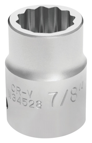 Performance Tool 3/4 in. Drive 12-Point Socket 7/8 in. W34528 - front view