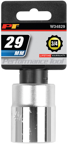 Performance Tool 3/4 in. Drive 12-Point Socket 29mm W34829 - packaging