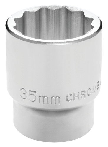 Performance Tool 3/4 in. Drive 12-Point Socket 35mm W34835 - front view