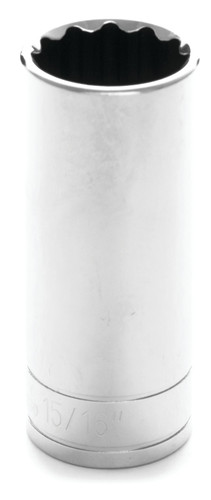 Performance Tool 1/2 in. Drive 12-Point Deep Socket 15/16 in. W32630 - front view