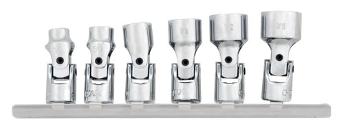 Performance Tool 6-Piece 1/4 in. Drive SAE Flex Socket Set W36980 - front view
