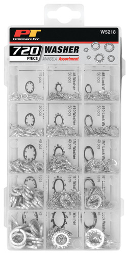 Performance Tool 720-Piece Washer Assortment W5218 - packaging