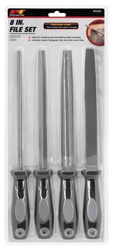 Performance Tool 4-Piece File Set W5392 - packaging