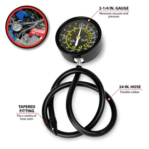 Performance Tool Vacuum & Fuel Pump Tester W80594 - diagram