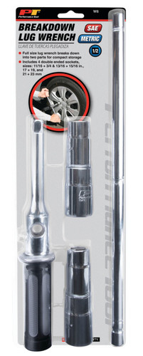Performance Tool SAE & Met Collapsible Lug Wrench W8 - packaging