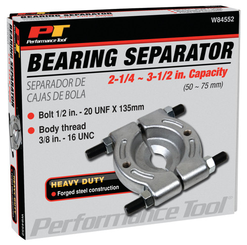 Performance Tool Bearing Splitter 2-1/4 in. to 3-1/2 in. W84552 - packaging