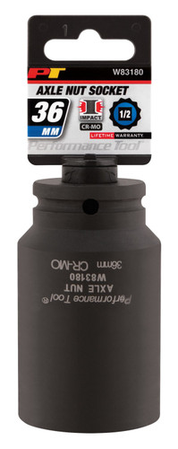 Performance Tool 36mm 12-Point Axle Nut Socket W83180 - packaging
