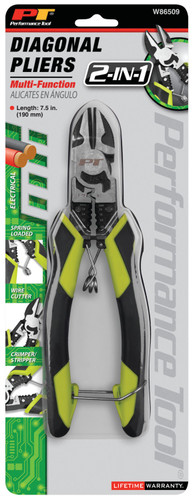 Performance Tool 7-1/2" Multifunction Diagonal Pliers W86509 - packaging