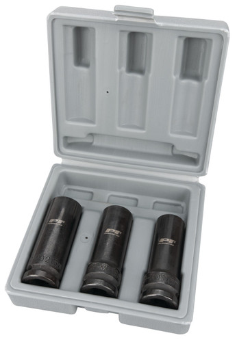 Performance Tool 3-Piece 1/2" Drive Damaged Lug Nut Sockets W87140 - front view