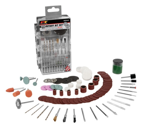 Performance Tool 93-Piece Rotary Bit Accessory Set W9042 - front view