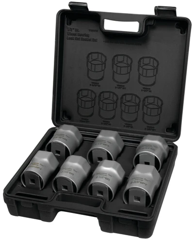Performance Tool 7-Piece 1/2 in. Drive Locknut Socket Set W89314 - front view