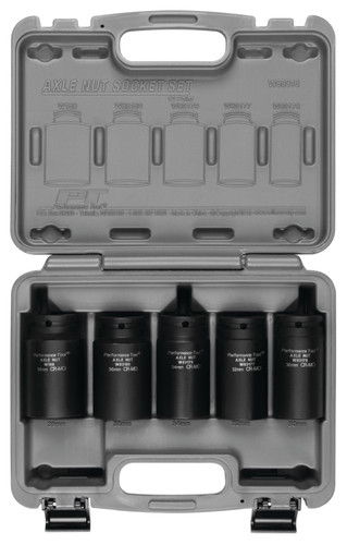 Performance Tool 5-Piece 12 Point Axle Nut Socket W89316