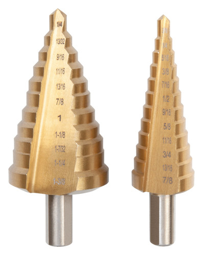 Performance Tool 2-Piece Step Drill Set W9004 - front view