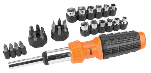 Performance Tool 34-Piece Socket and Bit Driver Set W9082 - front view