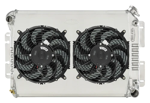 Aluminum Radiator and Dual 12 in Fan Kit - LS Swap, Manual Transmission CHC547ASK