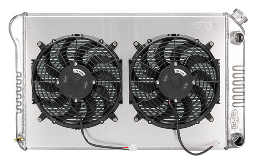Aluminum Radiator and Dual 12 in Fan Kit - LS Swap GMG544-5K