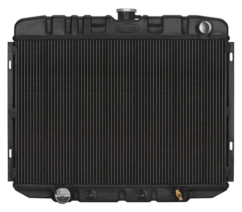 Black Aluminum Radiator - Big Block, 24 in, Automatic Transmission FOM588AB
