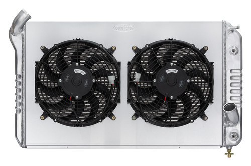 Aluminum Radiator and Dual 12 in Fan Kit - Big Block CHV714A-1K