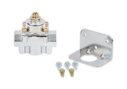Chrome Carbureted Fuel Pressure Regulator 12-803 - front view