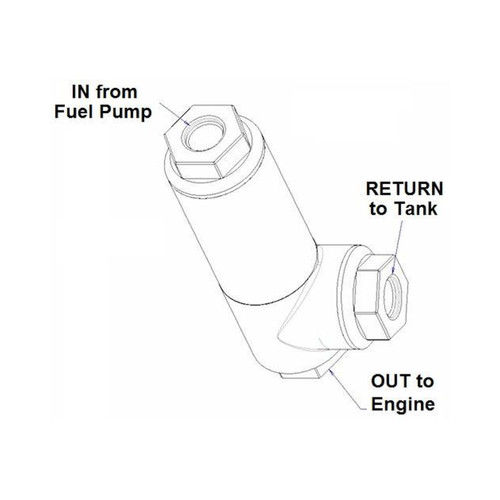Filter Regulator -8AN 12-876 - angled view