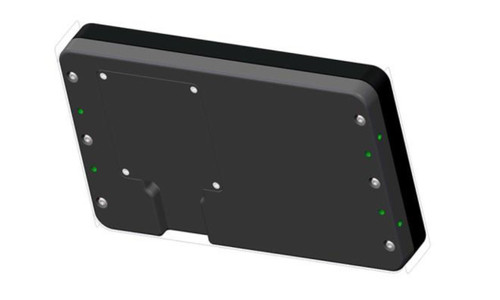 7" Digital Dash 553-106 - back view