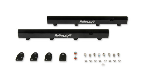 Hi-Flow Billet Fuel Rails for Coyote Engines 534-283 - front view