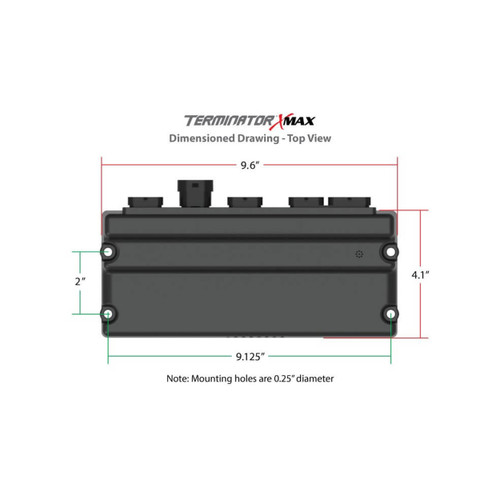 Terminator X Max - 2013+ Gen III HEMI Fuel Injection System 550-1425 - diagram, top view