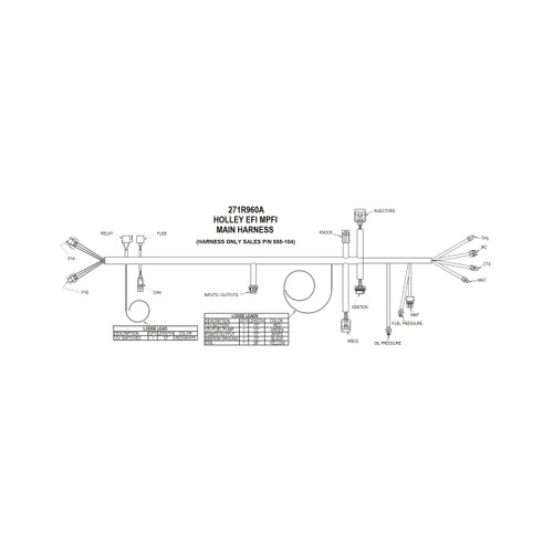 Universal MPFI Main Harness 558-104 - alternate view