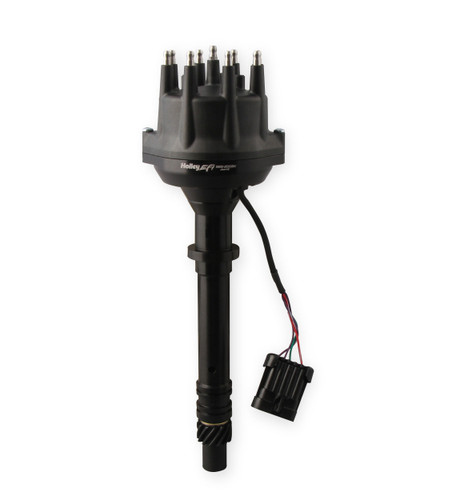 Black Dual Sync SBC/BBC Distributor 565-200BK - front view