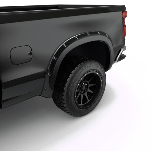 EGR Bolt-On Look Fender Flares Black for Chevrolet Silverado | 791654-GBA