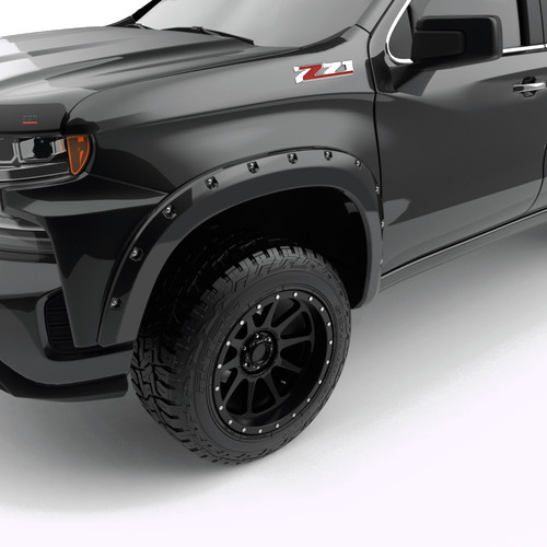 EGR Bolt-On Look Fender Flares Black for Chevrolet Silverado | 791654-GBA