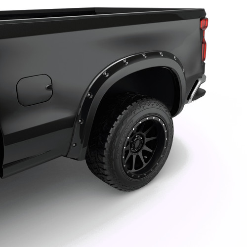 EGR Bolt-On Look Fender Flares Black for Chevrolet Silverado | 791654-GBA
