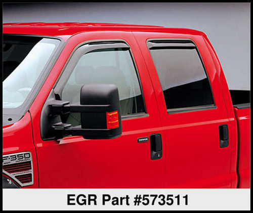 EGR In-Channel Window Visors for Ford Super Duty Crew Cab | 573511