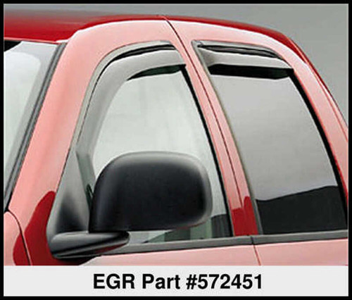 EGR In-Channel Window Visors for Dodge F/S Pickup Quad Cab | 572451