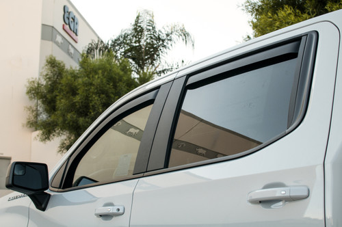 EGR In-Channel Window Visors Dark Smoke for Chevy 1500 | 571691