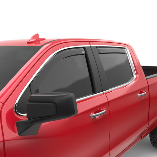 EGR In-Channel Window Visors Dark Smoke for Chevy 1500 | 571891