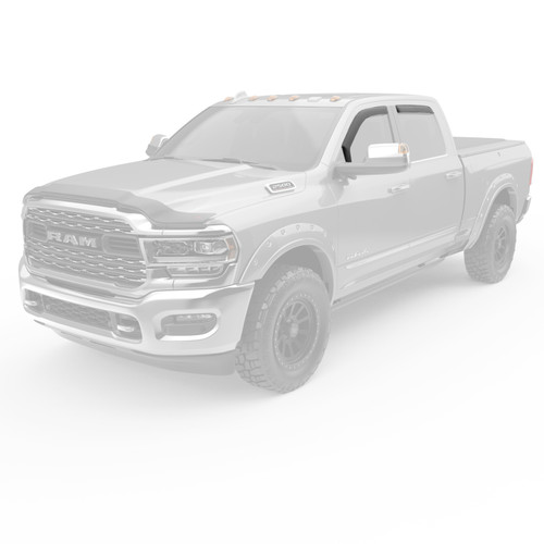 EGR In-Channel Window Visors Dark Smoke for Ram HD | 572861