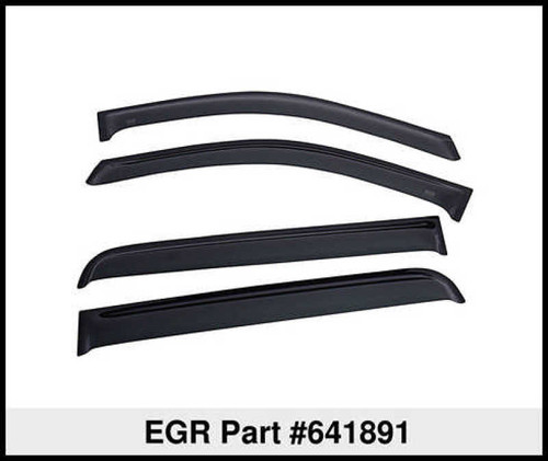 EGR Tape-On Window Visors Dark Smoke for Chevy 1500 | 641891