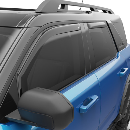 EGR In-Channel Window Visors Dark Smoked for Ford Bronco Sport | 573561